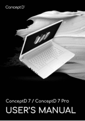 Acer ConceptD CN715-71 User Manual