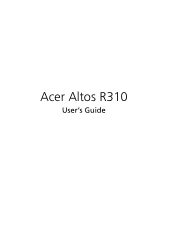 Acer R310-U-P3200 User Guide