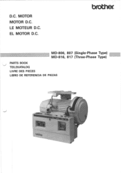 Brother International MD-807 Parts Manual - English