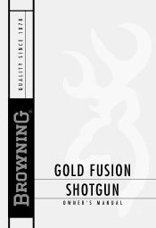 Browning Gold Fusion Owners Manual