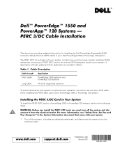 Dell PowerEdge 1550 PERC 3/DC Cable
    Installation
