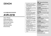 Denon 2310CI Owners Manual
