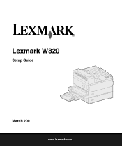 Lexmark W820 Setup Guide