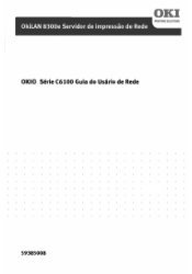 Oki C6100n Guide: Network User's, OkiLAN 8300e for C6100 Series (Portuguese Brazilian)