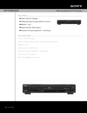 Sony DVP-NC800H/B Marketing Specifications