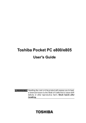 Toshiba e800 User Guide