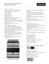 Viking RVDR3305BSS Two-Page Specifications Sheet
