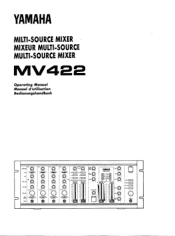 Yamaha MV422 Owner's Manual (image)