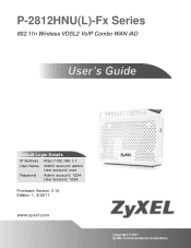 ZyXEL P-2812HNU-F1 User Guide