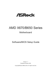 ASRock A620M-HDV/M.2 Software/BIOS Setup Guide