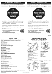 Brother International VX3240 Quick Reference Guide
