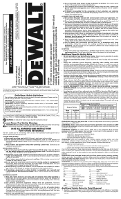 Dewalt D26456 Instruction Manual