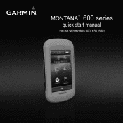 Garmin Montana 600 Quick Start Manual