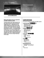 Samsung UN32D5500RFXZA Brochure