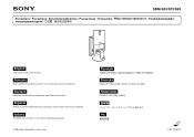 Sony SDM-S93 Precautions: back cover & tilt