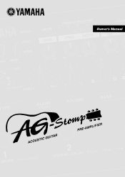 Yamaha AG-Stomp Owner's Manual