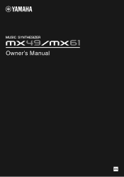 Yamaha MX49 Owner's Manual