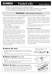 Yamaha VC5S Owner's Manual