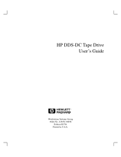 HP Model 755cL hp DDS-DC tape drive user's guide (a1658-90696)