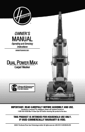 Hoover FH51001 Product Manual