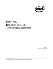Intel D53427RKE Technical Product Specification