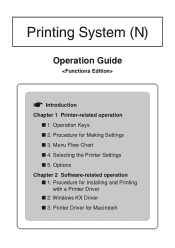 Kyocera KM-3530 Printing System N Operation Guide (Functions Edition)
