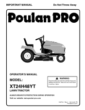 Poulan XT24H48YT User Manual