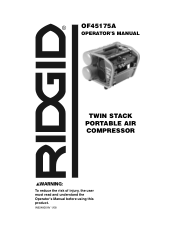 Ridgid OF45175 Owners Manual