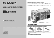 Sharp CD-ES770 CD-ES770 Operation Manual