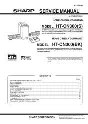 Sharp HT-CN300BK Service Manual
