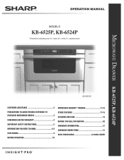 Sharp KB6524PS User Manual