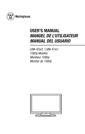 Westinghouse LVM-47W1 User Manual