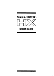 Yamaha HX-3 Owner's Manual 1 (image)
