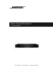 Bose Solo 15 Series II TV Sound Owner s Guide