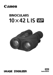 Canon 10 x 42 L IS WP Instruction Manual