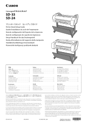 Canon imagePROGRAF GP-300 imagePROGRAF SD-33 SD-24 Printer Stand Setup Guide