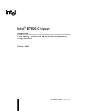 Intel E7500 Design Guide