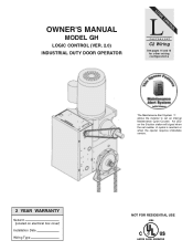 LiftMaster GH GH LOGIC VERSION 2 Manual