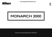 Nikon MONARCH 2000 Instruction Manual