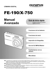 Olympus FE 190 FE-190 Manual Avanzado (Español)