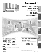 Panasonic SCHT800V SAHT790V User Guide
