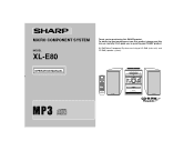 Sharp XL-E80 XL-E80 Operation Manual