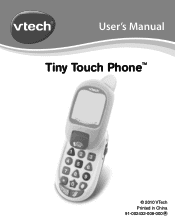 Vtech Tiny Touch Phone User Manual