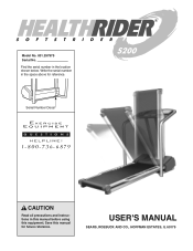 HealthRider S200 Treadmill English Manual