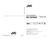 JVC BC-D2300U Instruction Manual