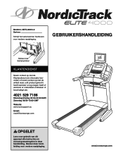 NordicTrack Elite 4000 Treadmill Dutch Manual