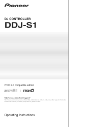 Pioneer DDJ-S1 Operating Instructions