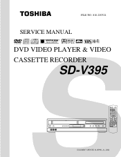 Toshiba SD-V395 Service Manual