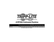 Tripp Lite AVR700U Runtime Chart for UPS Model AVR700U