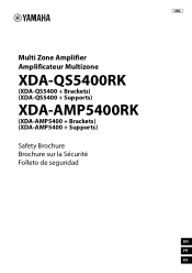 Yamaha 5400 XDA-QS5400/XDA-AMP5400 Safety Brochure